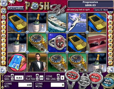 bingo cafe posh life 5 reel online slots game